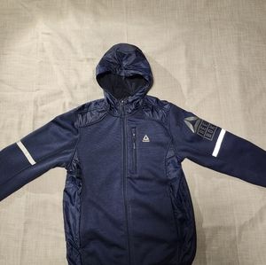 REEBOK navy blue hoodie size L (14/16) big boy